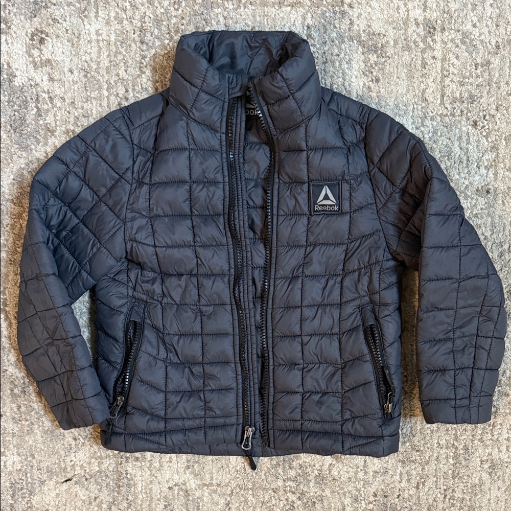 Reebok Kids lightweight Packable Puffer Jacket - Dark Gray